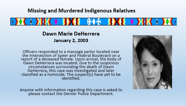 Picture of Missing Indigenous person Dawn Marie DeHerrera
