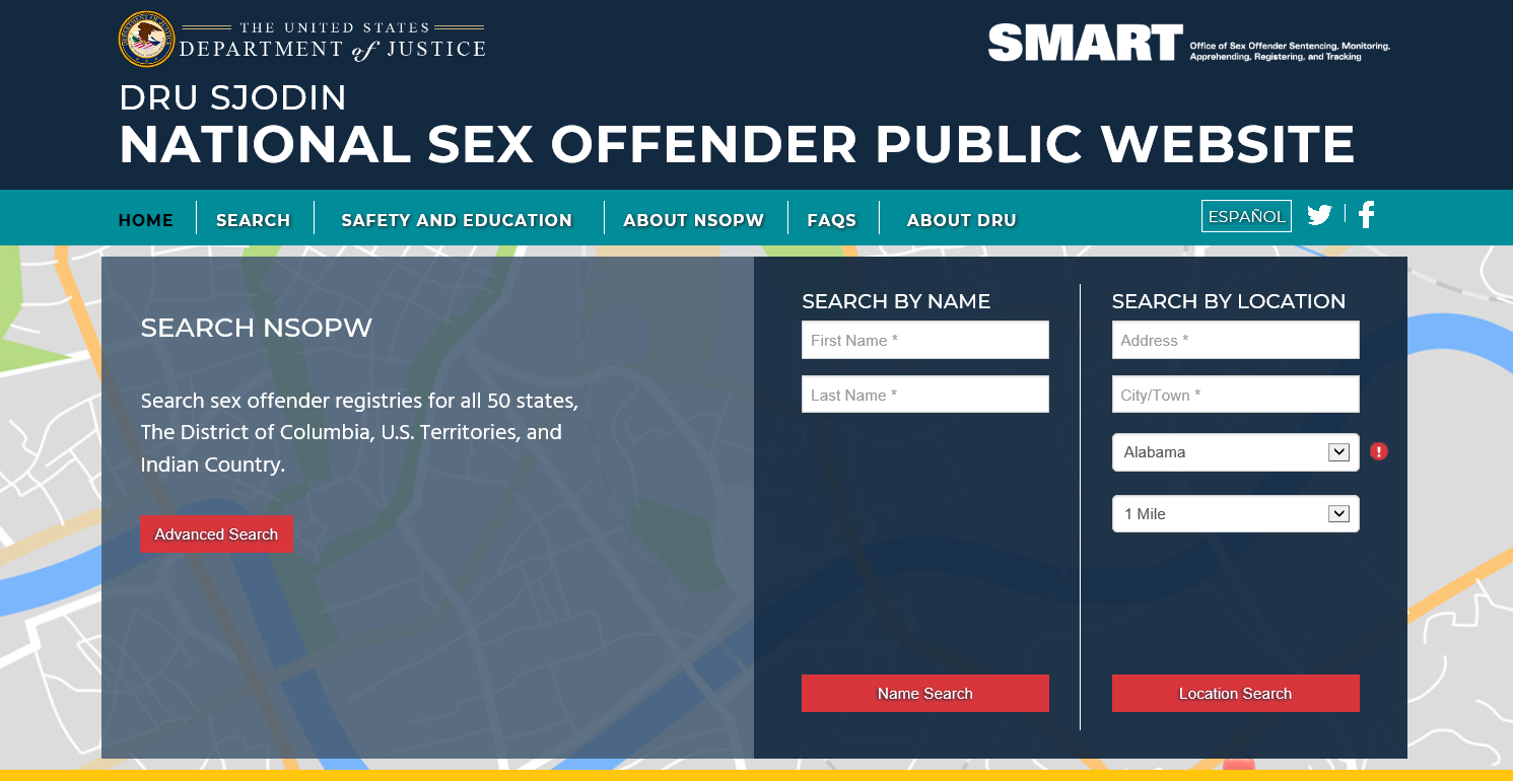 National Sex Offender Public Website